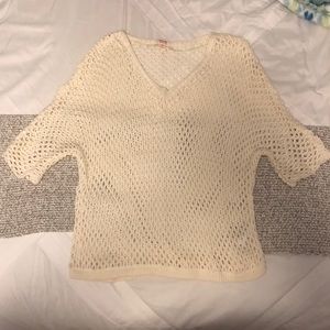 NWOT open knit top